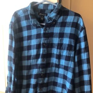 JA John Ashford Plaid Flannel Shirt XL